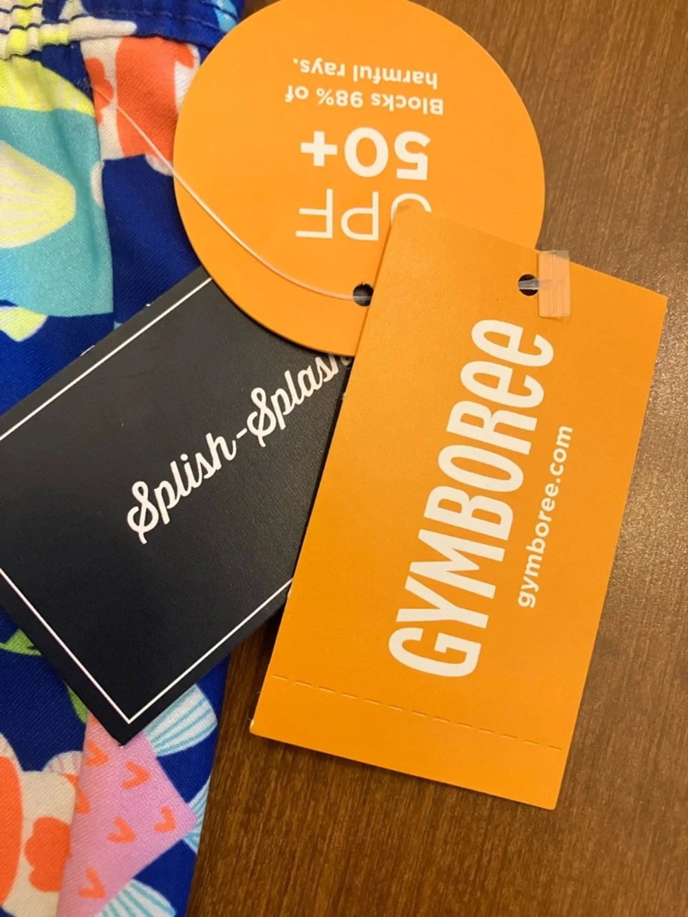 Gymboree Blue Tropical Fish Swim Trunks for 2T Boy - Picture 3 of 6